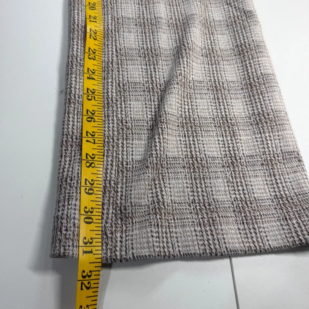 Truth by Republic Wide Leg Pants Womens Small Taupe Glen Plaid NWT - Picture 11 of 12